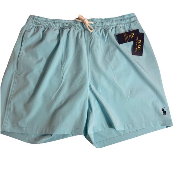 Polo Ralph Lauren Men's Swim Trunk  X-Large Blue Polyester MSRP $85 - Picture 1 of 9